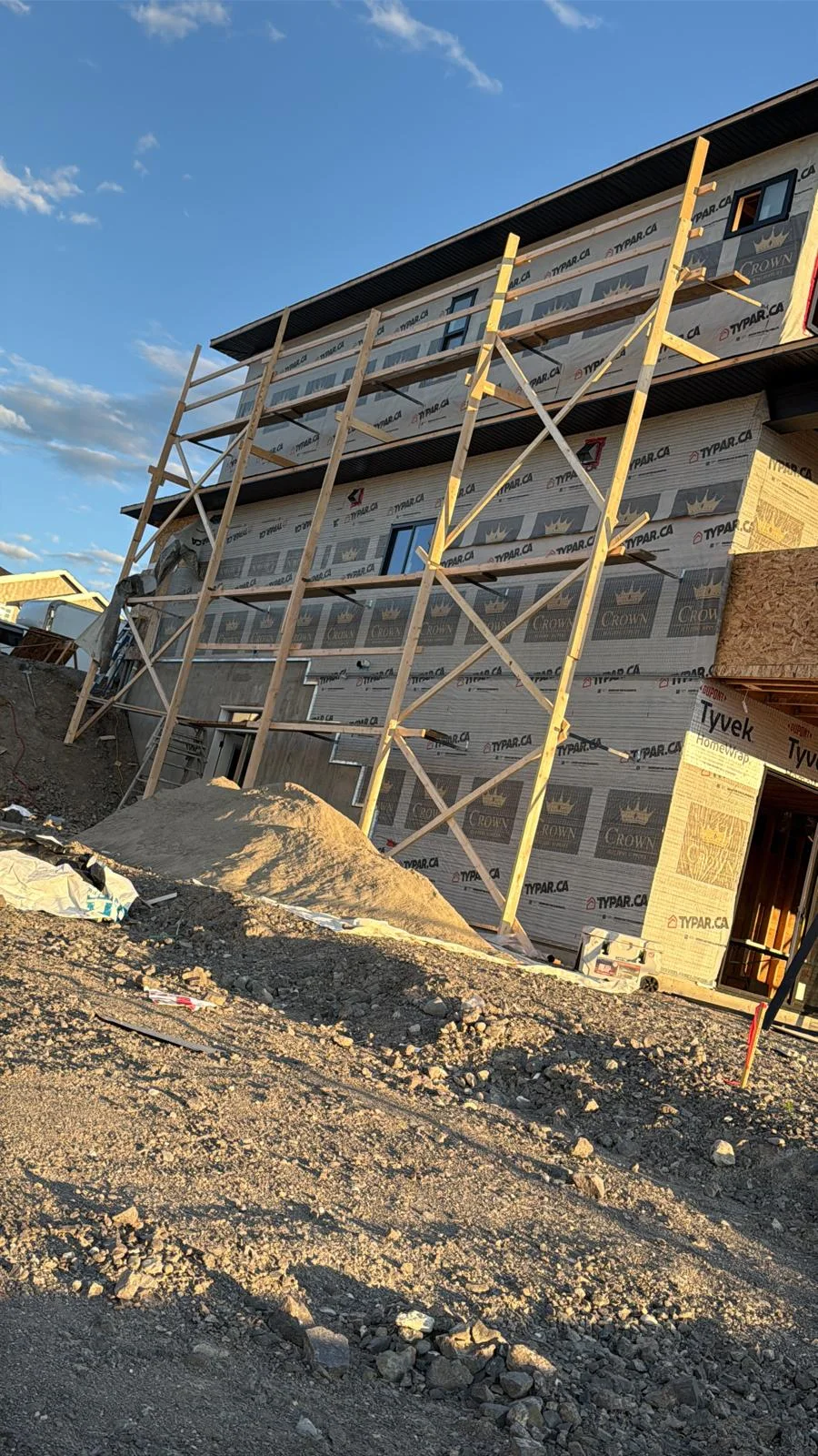 Commercial Exterior Work — stucco project in British Columbia