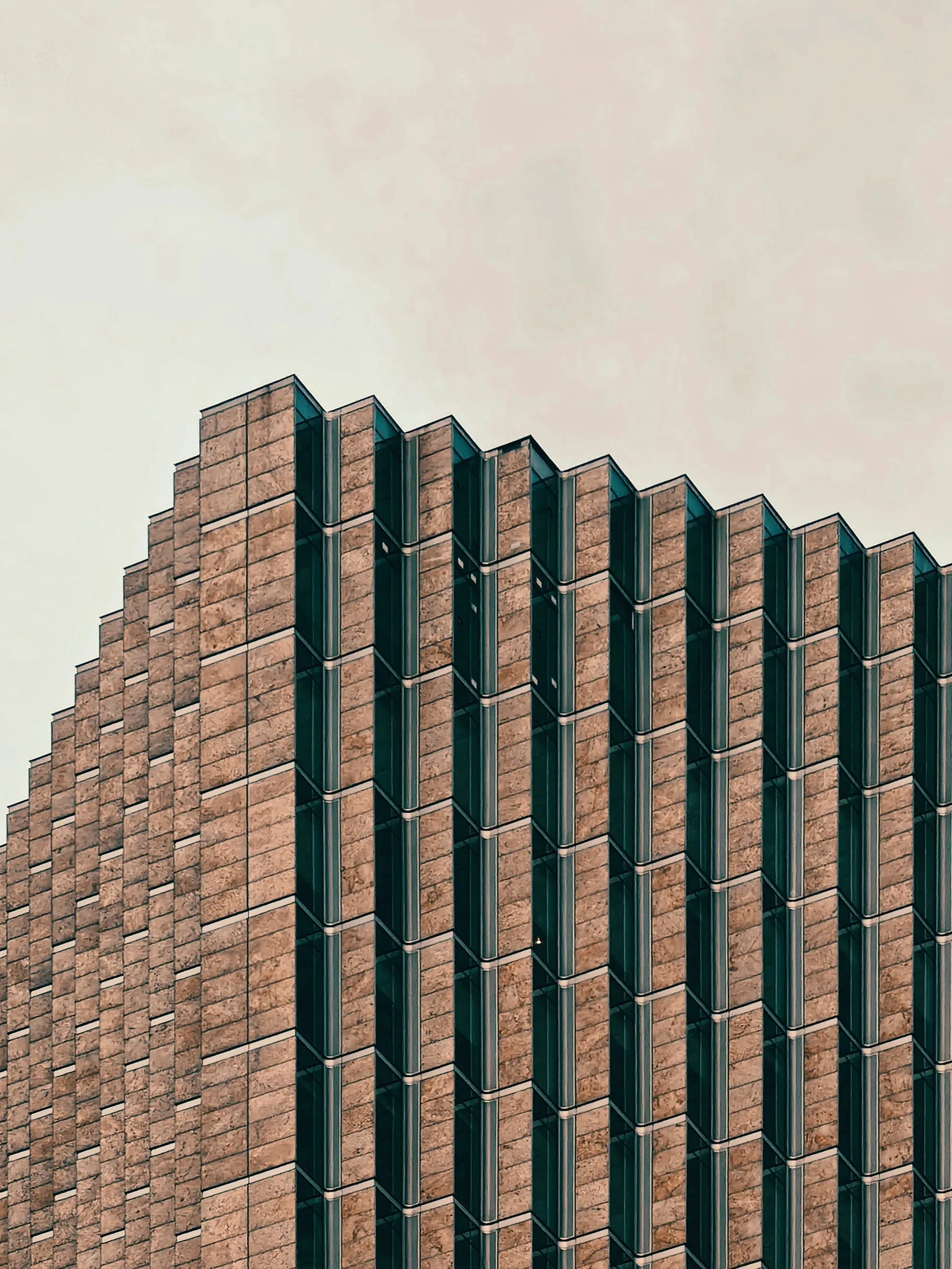 Commercial building with stucco facade