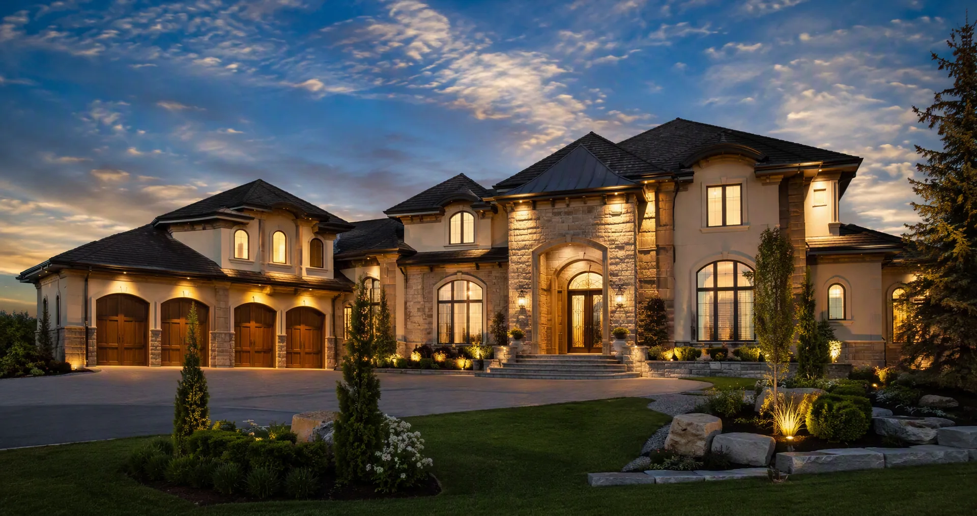 Completed stucco project in British Columbia