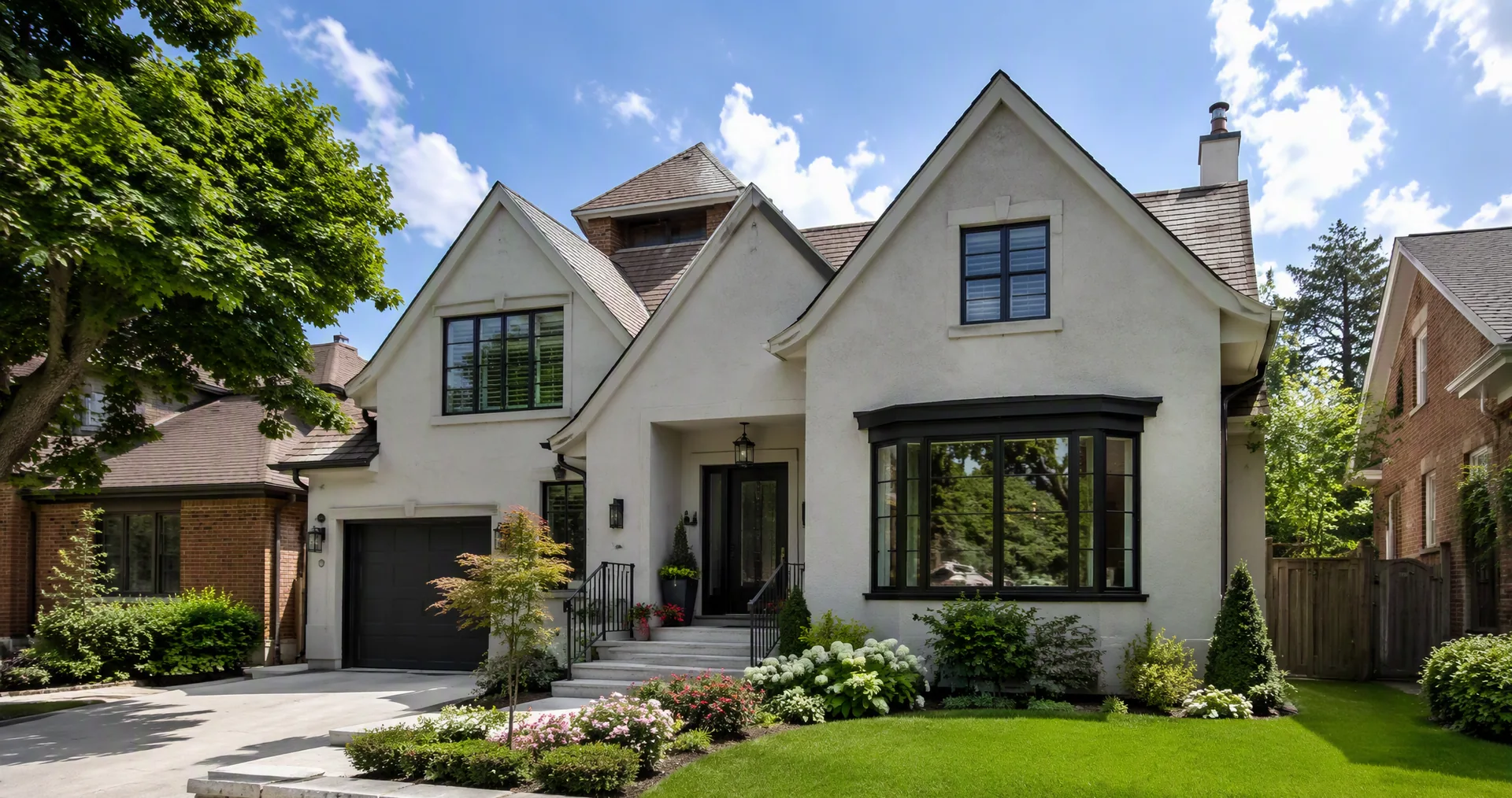 Vancouver home with a beautifully finished stucco exterior